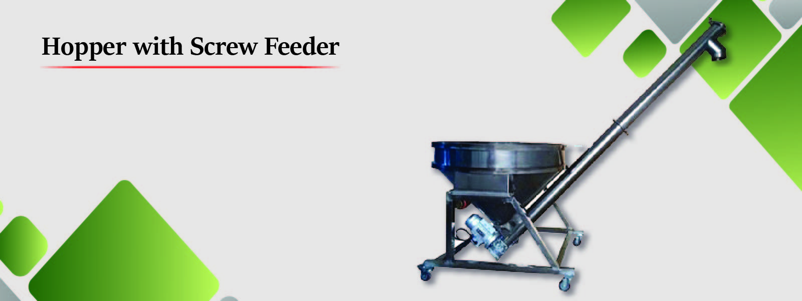 Hopper with screw feeder