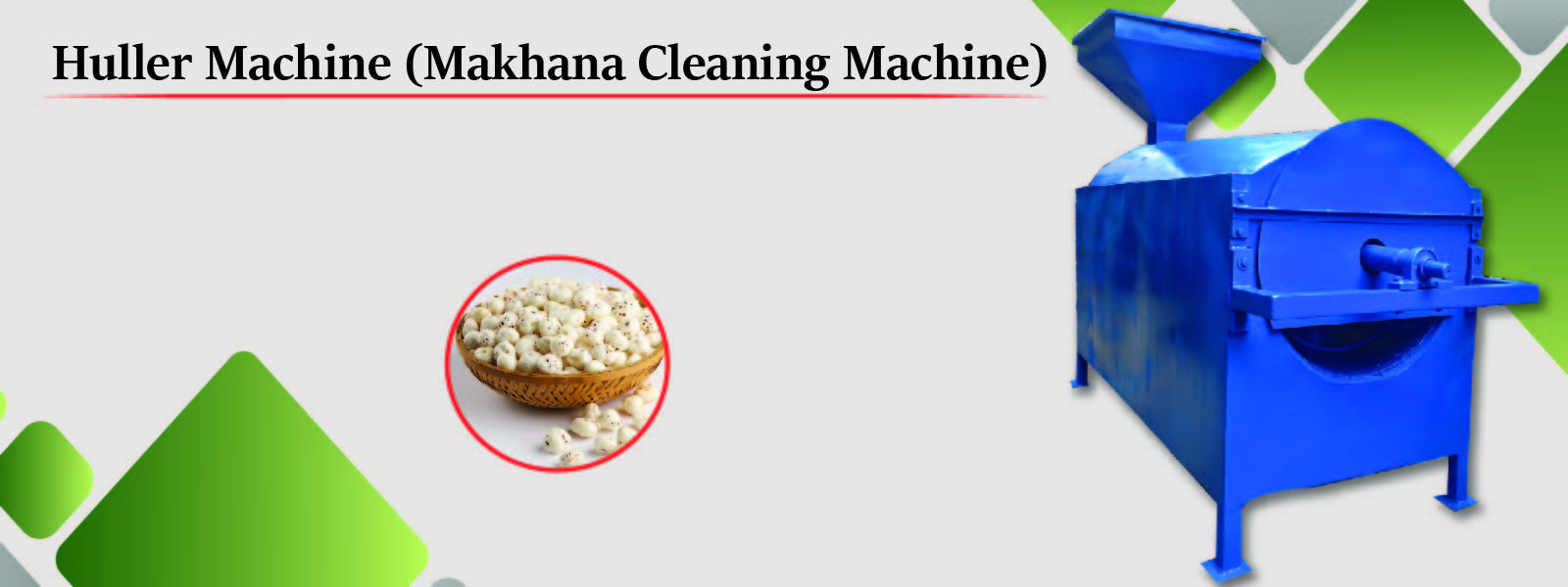 Huller Machine (Makhana Cleaning Machine)